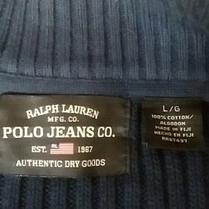 Ralph Lauren long sleeve zip up sweater